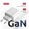 Зарядний пристрій Intaleo 65W GAN 2USB-C PD+USB-A QC 3.0 white (1283126559525)