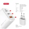 Зарядний пристрій Intaleo 65W GAN 2USB-C PD+USB-A QC 3.0 white (1283126559525)