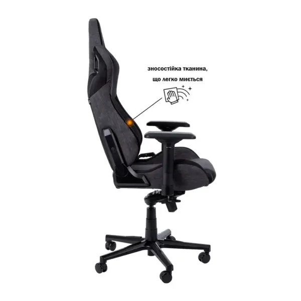 Крісло ігрове GT Racer X-8005 Dark Gray/Black Suede