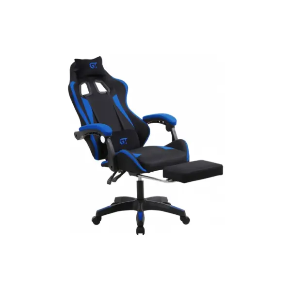Крісло ігрове GT Racer X-2324 Black/Blue (X-2324 Fabric Black/Blue)