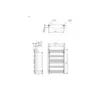 Сушарка для рушників Terma Jade MK 753x400 (WGJMK075040KCROSX)