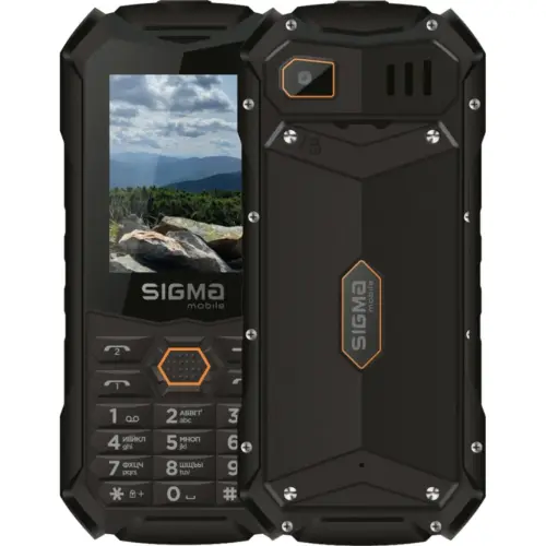Мобільний телефон Sigma X-treme PV68 Black Orange (4827798738221)