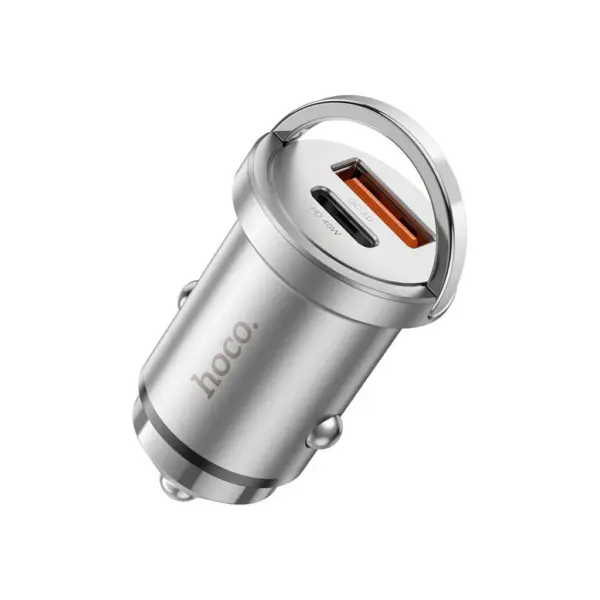 Зарядний пристрій HOCO NZ10 Handy USB-A/Type-C Silver (6942007601825) Зарядний пристрій HOCO NZ10 Handy USB-A/Type-C Silver (6942007601825)