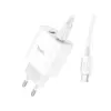 Зарядний пристрій HOCO C80A Plus Rapido PD20W+QC3.0 charger set(C to C) White (6931474779908)