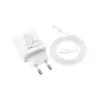 Зарядний пристрій HOCO C80A Plus Rapido PD20W+QC3.0 charger set(C to C) White (6931474779908)