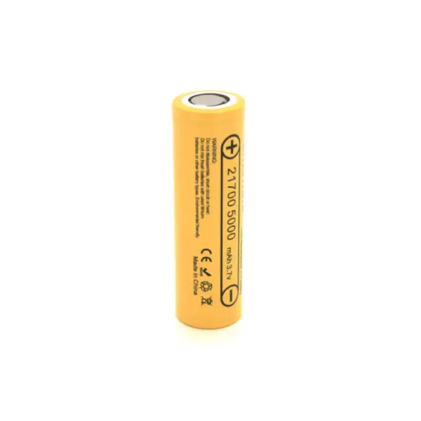 Акумулятор 21700 5000mah, (4700-5100mah) 15A, 3.7V(2.5-4.2V), Yellow Liitokala (Lii-50E / 23384)
