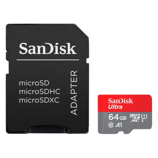 Карта пам'яті SanDisk 64GB microSD Class 10 A1 R-140 (SDSQUAB-064G-GN6IA) Карта пам'яті SanDisk 64GB microSD Class 10 A1 R-140 (SDSQUAB-064G-GN6IA)