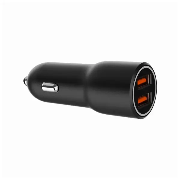 Зарядний пристрій Gembird 2xUSB QC3.0 car adapter black (TA-UC-A2QC36-CAR-01)