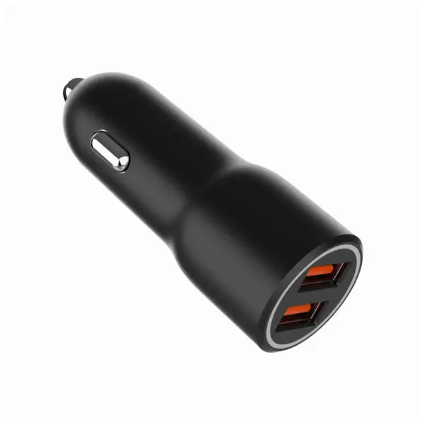 Зарядний пристрій Gembird 2xUSB QC3.0 car adapter black (TA-UC-A2QC36-CAR-01)