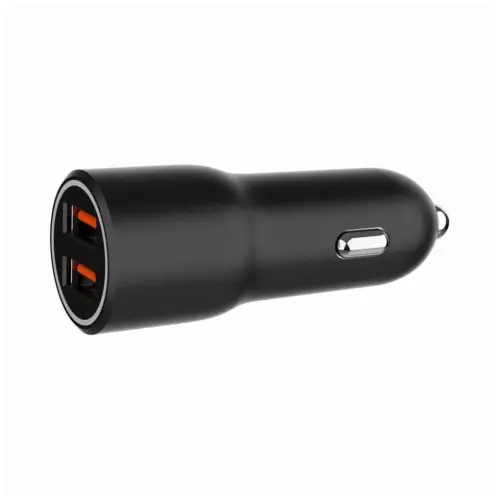 Зарядний пристрій Gembird 2xUSB QC3.0 car adapter black (TA-UC-A2QC36-CAR-01)