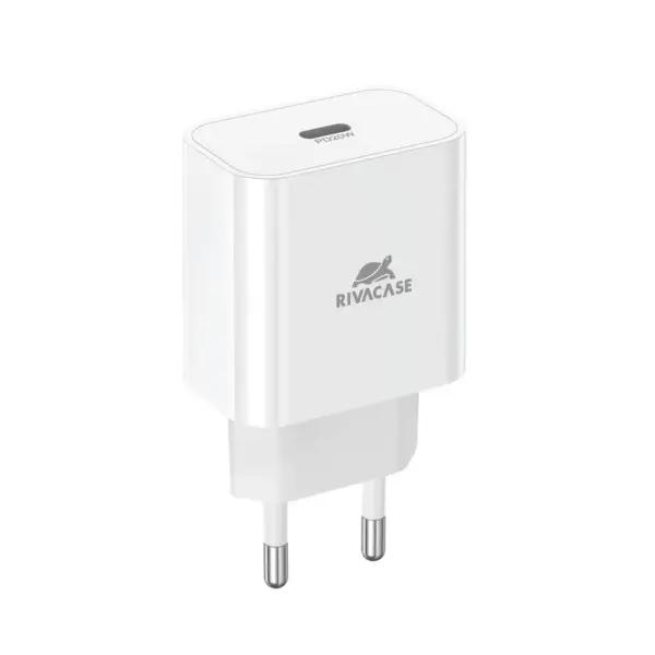 Зарядний пристрій RivaCase 1xUSB Type-C PD 20 Вт white (PS4101 W00 (White))
