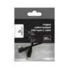 Дата кабель USB-C to USB-C 0.2m 90° corner Cablexpert (CC-USB2-CMCML-0.2M)