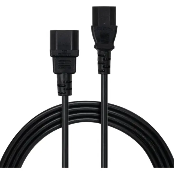 Кабель живлення C13 to C14 3.0m 1mm2 Vinga (VCPP1C13143BK)