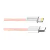 Дата кабель USB-C to Lightning 1.0m 27W pink ColorWay (CW-CBPDCL061-P)