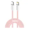 Дата кабель USB-C to Lightning 1.0m 27W pink ColorWay (CW-CBPDCL061-P)