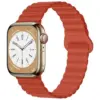 Ремінець до смарт-годинника Drobak Silicone Magnetic Link для Apple Watch All Series 38/40/41mm Orange red (898918)