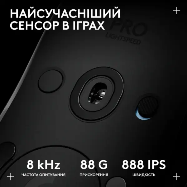 Мишка Logitech G Pro 2 Lightspeed Wireless Black (910-007295)