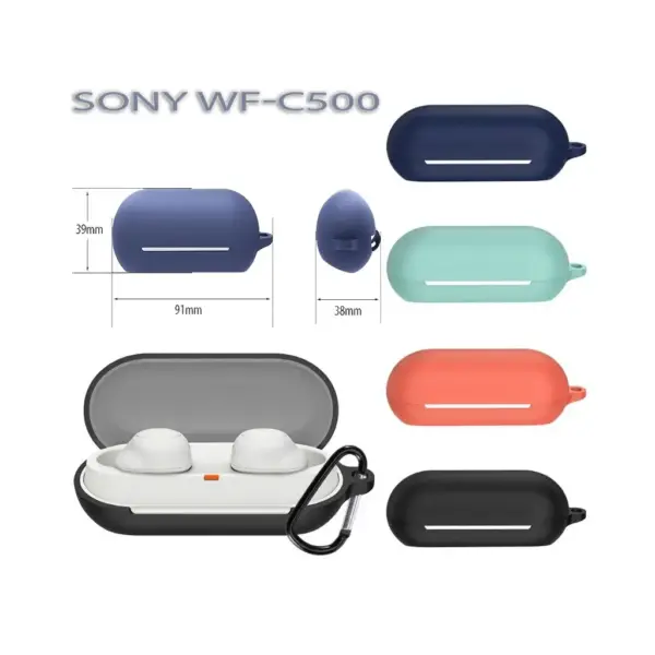Чохол для навушників BeCover Silicon для Sony WF-C500 Black (712020)