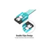 Кабель для передачі даних SATA 3.0 7pin F/F 0.5m L Blue Vention (KDDSD)