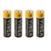 Батарейка AA LR6 Alkaline 4pcs Blister Vinga (VJABAA4)