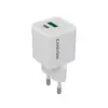 Зарядний пристрій Canyon CU20AC GaN 20W 1xPD 1xQC EU White (CNS-CUW20AC)
