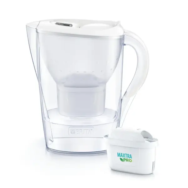 Фільтр-глечик Brita Marella Memo MXPro 2.4л (1.4л води) з фільтр-картриджем 3шт, білий (1061242) Фільтр-глечик Brita Marella Memo MXPro 2.4л (1.4л води) з фільтр-картриджем 3шт, білий (1061242)