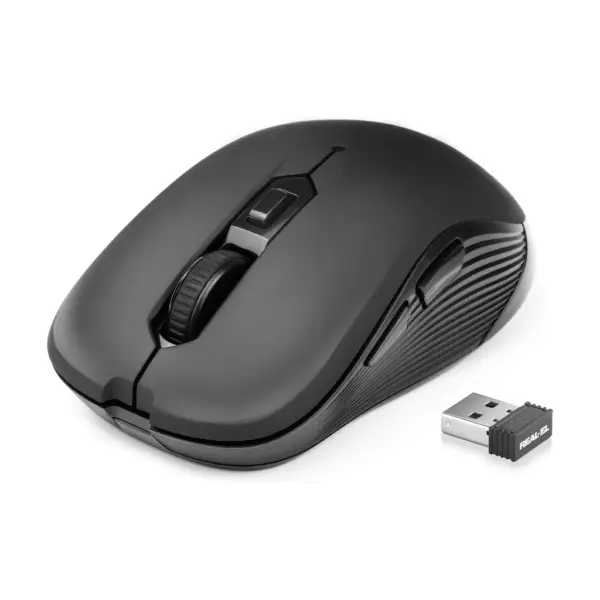 Мишка REAL-EL RM-331W Wireless Black (EL123200044) Мишка REAL-EL RM-331W Wireless Black (EL123200044)