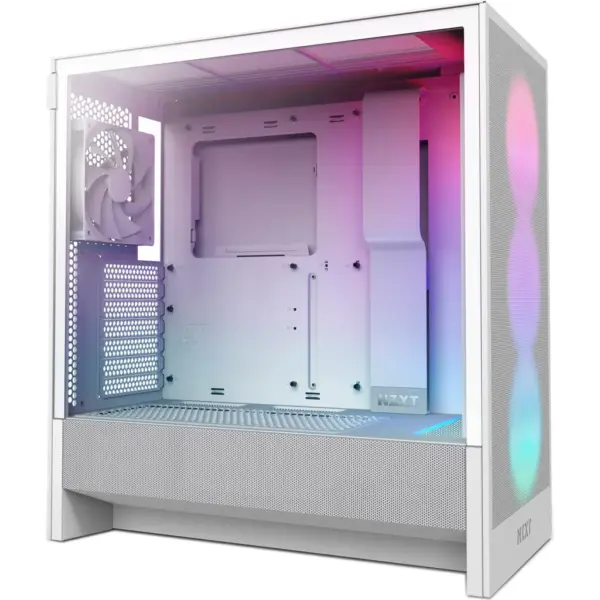 Корпус для ПК NZXT H5 Flow RGB Compact All White (CC-H52FW-R1)