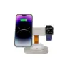 Зарядний пристрій Canyon wireless charger HEXAGON WCS-310 3in1 LightGrey/Orange (CNS-WCS310LGOR)