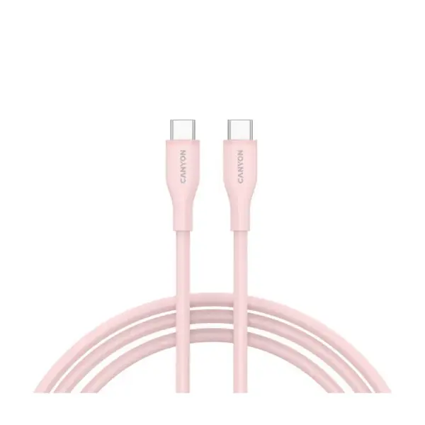 Дата кабель USB-C to USB-C 1.0m CC60SC10 60W Silicon Pink Sand Canyon (CNS-CC60SC10PS)