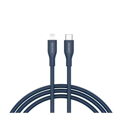 Дата кабель USB-C to Lightning 1.0m CLNM60 C-L 60W MFI Silicon Blue Canyon (CNS-CLNM60SC10DB)