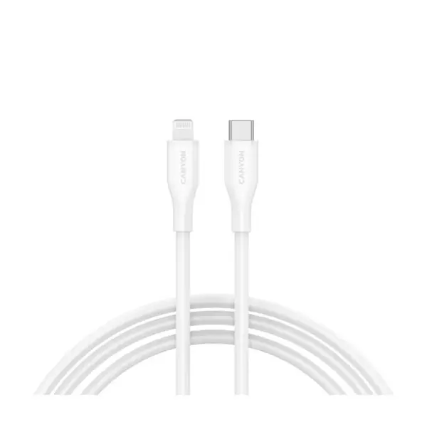 Дата кабель USB-C to Lightning 1.0m CLNM60 C-L 60W MFI Silicon White Canyon (CNS-CLNM60SC10W)