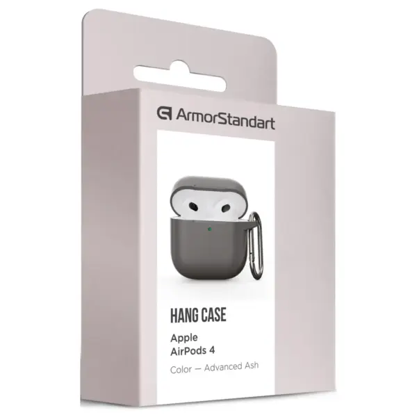 Чохол для навушників Armorstandart Hang Case для Apple AirPods 4 Advanced ash (ARM81278)