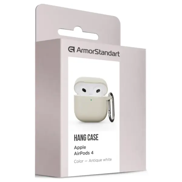 Чохол для навушників Armorstandart Hang Case для Apple AirPods 4 Antique white (ARM81279)
