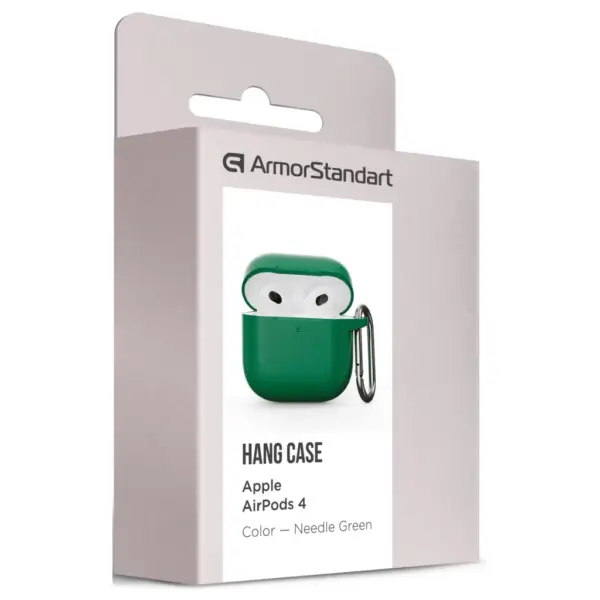 Чохол для навушників Armorstandart Hang Case для Apple AirPods 4 Needle Green (ARM81289)
