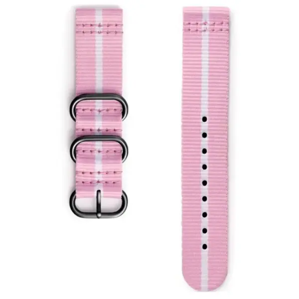 Ремінець до смарт-годинника Samsung Gear Premium Nato Pink-White (GP-R600BREECAE)