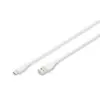 Дата кабель USB 2.0 AM to USB-C 1.0m 60W white Digitus (AK-300340-010-W)