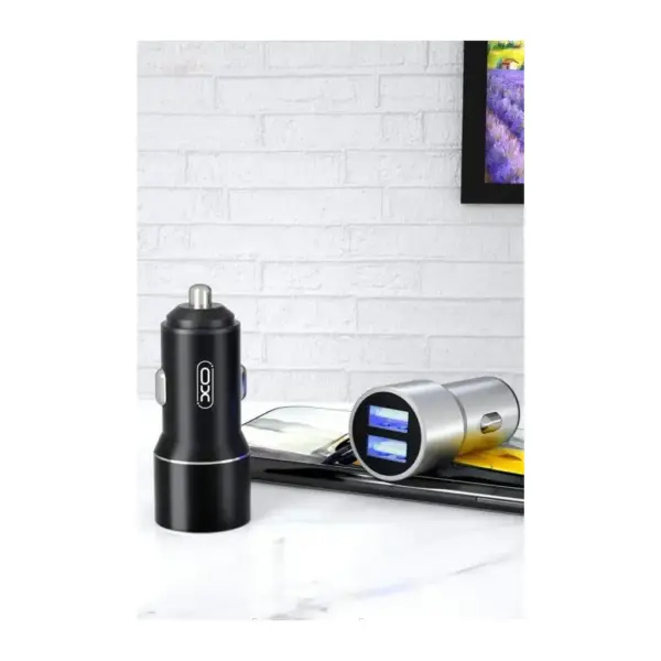 Зарядний пристрій XO TZ09 2.4A/2 USB + cable lightning Black (XO-TZ09L-BK)