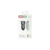 Зарядний пристрій XO TZ09 2.4A/2 USB + cable lightning Grey (XO-TZ09L-GR)