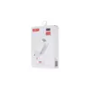 Зарядний пристрій XO L35D 2USB / 2.1А + Lightning white (XO-L35-LGHT)