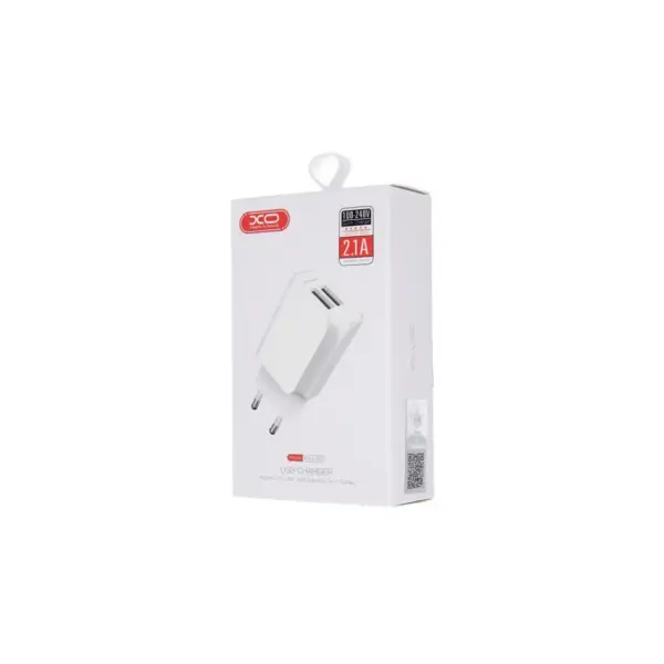 Зарядний пристрій XO L35D 2USB / 2.1А + Lightning white (XO-L35-LGHT)