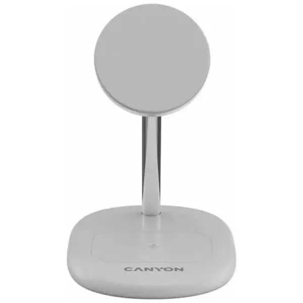 Зарядний пристрій Canyon wireless charger WCS-205 15W Qi2 2in1 White (CNS-WCS205W) Зарядний пристрій Canyon wireless charger WCS-205 15W Qi2 2in1 White (CNS-WCS205W)