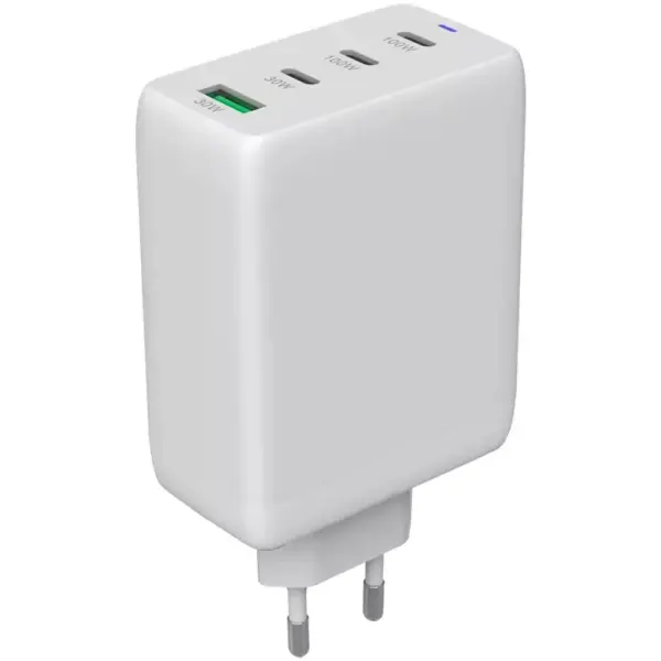 Зарядний пристрій Canyon CU100ACC GaN 100W 3xPD 1xQC EU White (CNS-CUW100ACC)