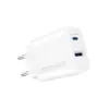 Зарядний пристрій Promate 17W USB-C + USB-A (biplug-2.white)