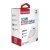 Зарядний пристрій Promate 33W USB-C + USB-A (powerport-33.white)