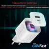 Зарядний пристрій Promate 33W USB-C + USB-A (powerport-33.white)