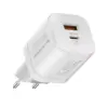 Зарядний пристрій Promate 33W USB-C + USB-A (powerport-33.white)