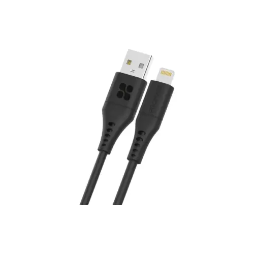 Дата кабель USB 2.0 AM to Lightning 2.0m black Promate (powerlink-ai200.black)