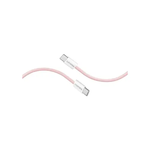 Дата кабель USB-C to USB-C 1.2m Promate (ecoline-cc120.pink)
