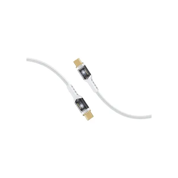 Дата кабель USB-C to USB-C 1.2m Promate (lucidline-cc120.white)